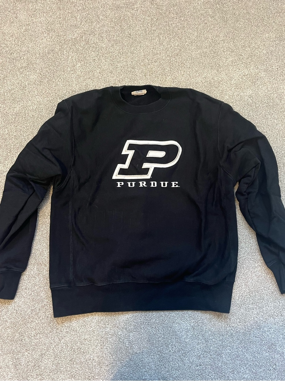 Champion Black Purdue Crewneck Sweatshirt